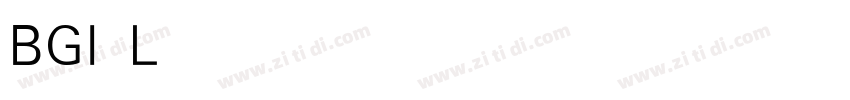BGI Light字体转换